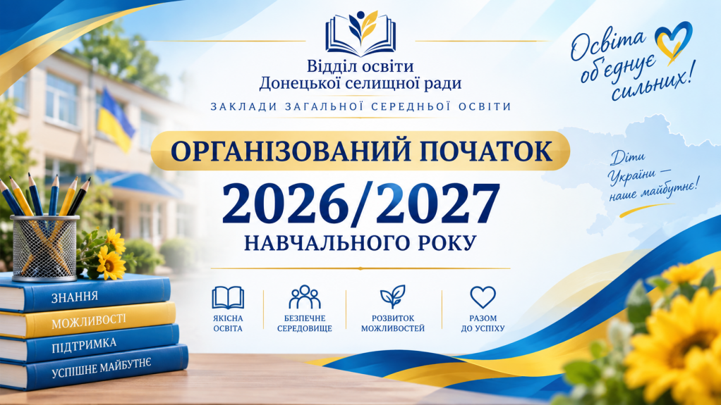 Організований початок 2026/2027 навчального року